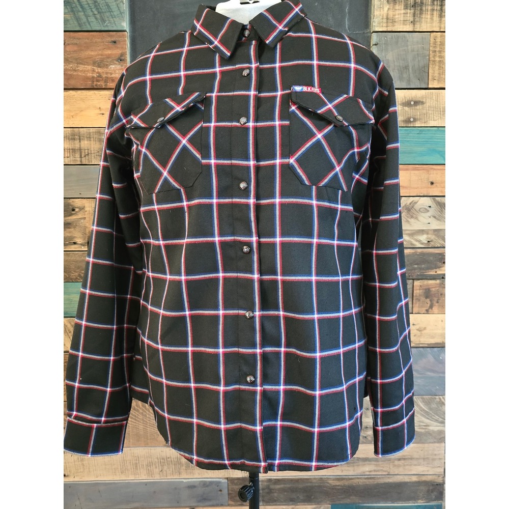 EUC Dixxon Flannel Company The Flycentennial Plaid Button Down Women SZ XL